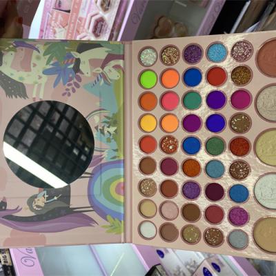 China hudanew 99 color eyeshadow paper book waterproof matte color eye shadow sale matte tray for sale