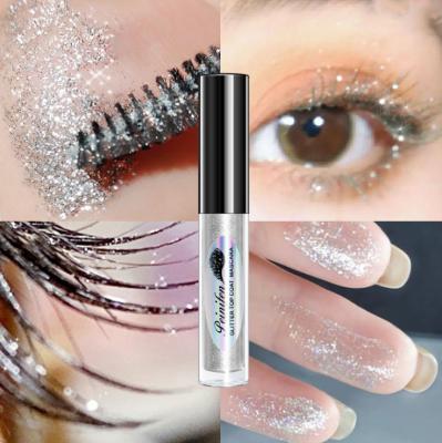 China Private Label Long Lasting Organic Water Resistant Sparkle Moisturizer Mascara Broken Diamond Glitter Waterproof Mascara for sale