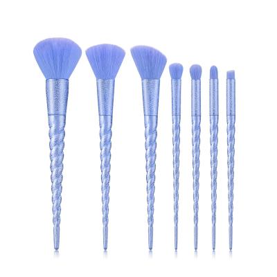 China 2021 Concealer Pencil Eye Makeup Brush Set Blending Private Label 7 Pieces Nylon Makeup Brush Set for sale