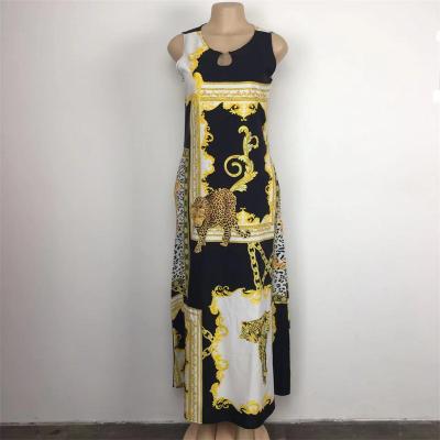 China Breathable 2022 wholesale Sleeveless Large Size Elegant Women's  Long Maxi Dress Party Beach Bohemian Retro Casual Dress For Wo for sale