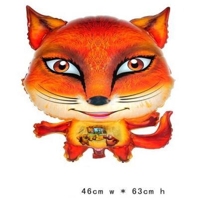 China Promotional Toy New Arrive Fox Shape Mylar Balloons for sale