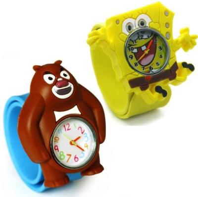 China Alarm Cartoon Design Silicone Eco - Friendly Customized Watch for sale