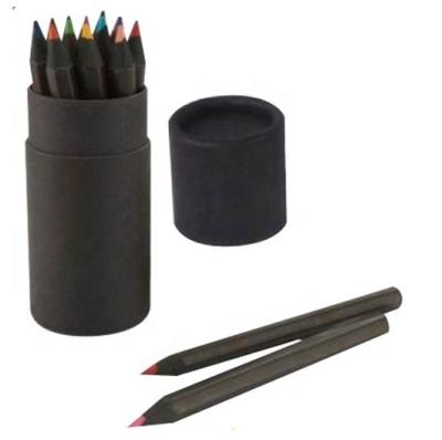 China Office & School Pencil Promotion High Quality Hexagon Shape Color Black Wooden Pencil for sale