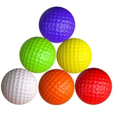 China Promotional Toy 42mm PU Foam Stress Relieve Golf Ball Cheap Price Anti Squishy Golf Ball For Promotion Gifts for sale