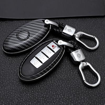 China High Quality Carbon Fiber Car Remote Key Cover Shell Case For Nissan Qashqai J10 J11 X-Trail t31 t32 Kick Tiida Murano Note Juke for sale