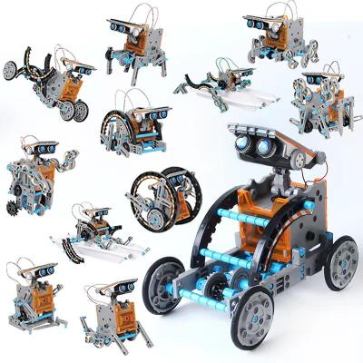 China Educational Toy Building Science Experiment Educational Set 12-in-1 STEM Solar Robot Kit Toys Gifts For Children for sale