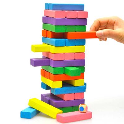 China Wholesale/Outdoor Wooden Game Eco-friendly Material Indoor Use Stacking Tumble Tower Giant Blocks Classic Tumble Tower Game for sale