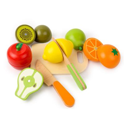 China Colorful I Pretend Wooden Cutout Vegetable Play Food Set Kids Toy For Children for sale