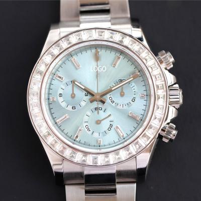 China Ice Blue 4130 Automatic Movement Clean Luxury Sports BT Noob Factory Date Chronograph 904L Dive Mechanical Watch for sale