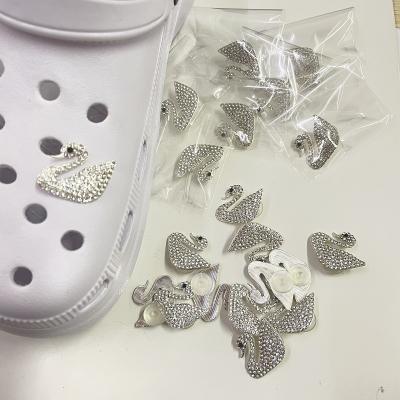 China Washable hot products prepare common bling diamond croc charm lookalikes Bling Crystal Clog Luxury Charms decorations for sale