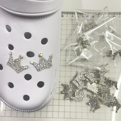 China Washable hot products prepare common bling diamond croc charm lookalikes Bling Crystal Clog Luxury Charms decorations for sale