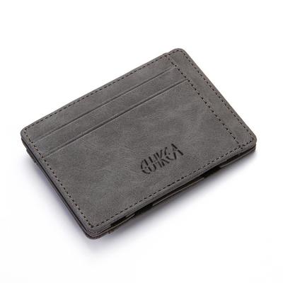 China Hot Sales Waterproof High Quality Classic Wallet Coin Purse Credit Card Holder Genuine Leather Thin Wallet For Men KT001-2 for sale