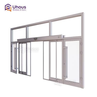 China Sliding New Products Commercial Automatic Sliding Glass Doors Low Price for sale