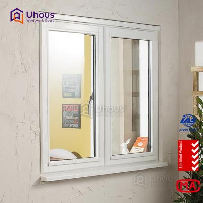 China Swing Double Glass Steel Window Aluminum Casement Windows For Nigeria for sale