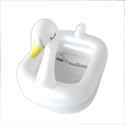 China Customized Swimming Pools Factory Direct Sale Inflatable Swimming Pool Small PVC Inflatable Swan Pool For Kids for sale