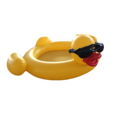 China Customized Yellow Type Duck Shape Water Swimming Pool Inflatable Swimming Pools PVC Kids Small Pool for sale