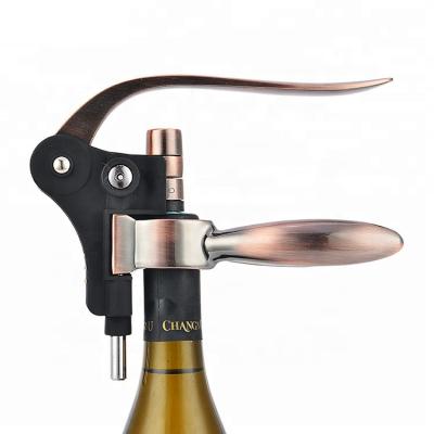 China Rabbit Viable Lever Type Opener Wine Corkscrew Zinc Alloy Bottle Opener for sale