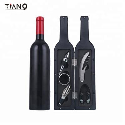 China Viable Hot Items 5pcs Wine Accessories Bottle Shape Gift Set for sale