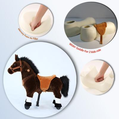 China Ride On Toy Plush Pony Toys From Ride On Toy Horse Animal Series For Kid Play Real Horse Riding Game At Home for sale