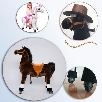 China Ride On Horse Series Of Toy Ride On Plush Horse Toy For Girls In Rocking, Unicorn Ride On Horse Toy For Kids for sale