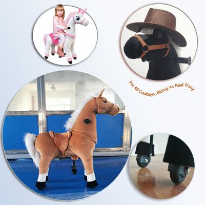 China Amusement Park Animal Rides Horseback Riding Toy Series Most Kid Friendly Ride On Horse Toy On Wheels For Sale for sale