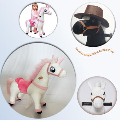 China Ride On Toy Plush Rocking Horse Multi Function Of Walking Horse Toy And Ride On Horse Toy Pony For Kids for sale