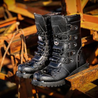 China Factory direct thermal non-slip military men's Martin Boots Mid-Tube Combat Boots for sale