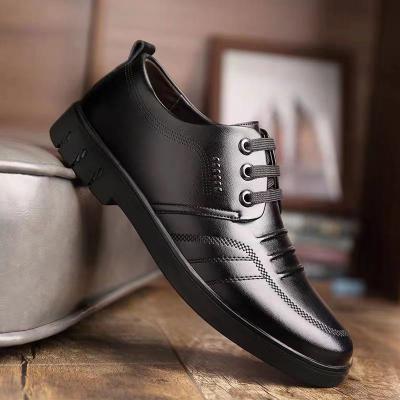 China Customizable Anti-slippery Durable Outdoor Outdoor Men PU Leather Casual Shoes for sale