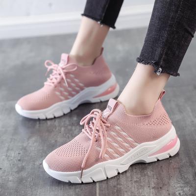 China Fashion Trend New Arrival Mesh Woman Sport Running Comfortable Sneakers Shoes Breathable Sport Shoes for sale