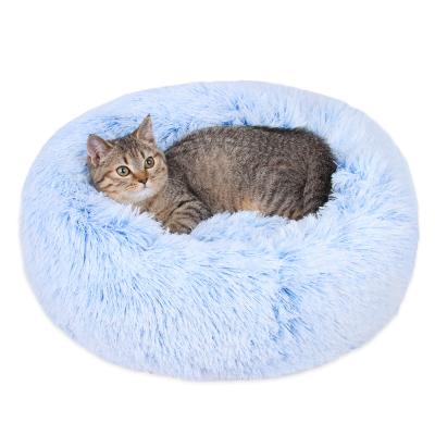 China Wholesale Hot Breathable Lux Fur Plush Donut Pet Mat Dog Mat Pet Bed Deep Sleep Cat Bed Winter Dog Bed Breathable for sale