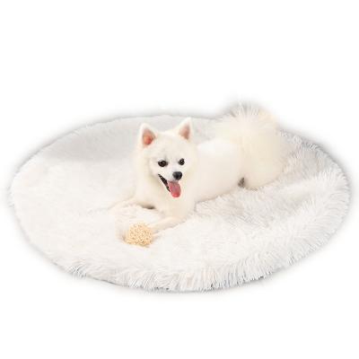 China Breathable Soft Faux Fur Pet Bed Mat Plush and Fluffy Pet Padded Ultra Comfortable Pet Throw Blanket for Dogs Cats for sale