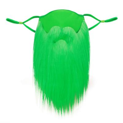 China Christamas Decoration Green Beard Christmas Hairy Beard FestiveMask FunnyMask for sale