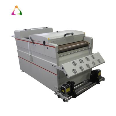 China Garment Shops High Quality 4 Heads I3200 24 Inch PET Film Offset T-shirt DTF Printer 60cm Powder Shaking Machine for sale