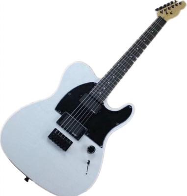 China reasonable factory custom tl white guitar with black hardware, tl electric guitar for sale