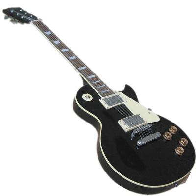 China Player Huiyuan Black Body Musical Electric Guitar with Fixed Bridge, Rosewood Fingerboard for sale