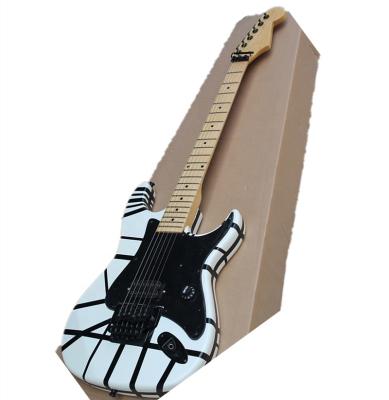 China Exquisite Bridge Custom Guitar Tremolo Huiyuan White Electric Guitars Made in China, with Maple Fingerboard for sale