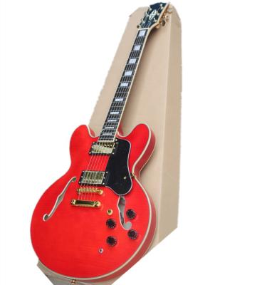 China Exquisite Huiyuan red electric guitar with gold hardware, 335 guitar, e guitar for sale