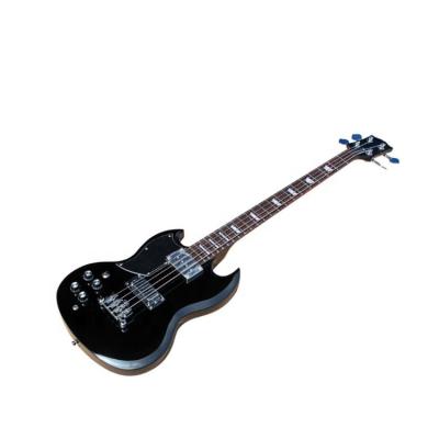 China OEM Exquisite Custom Electric Guitars Musical Instruments Bass Guitar Black Body Entertainment for sale