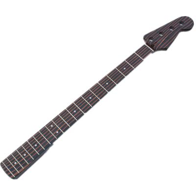 China OEM Service 4 Double Bass Neck with Zebra Neck Wood Fingerboard Electric Bass Guitar Neck Made in China for sale