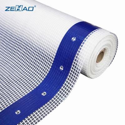 China Stain Resistant Non Flammable Transparent Garden Tarpaulin For Construction Building FR China Manufacturer PE Gauze Tarp Roll Resistant for sale