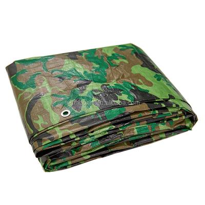 China Wind Proof Camouflage PE Tarpaulin For Camping for sale