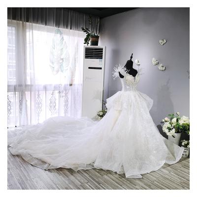 China Anti-Static Hot Sale Bead Embroidery Wedding Dress for sale