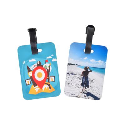 China Custom Bohemian Luggage Tags PU Anime Standard Size Printing Label High Quality Durable Soft And Thin Leather OEM for sale