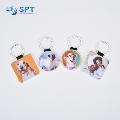 China Cost-effective Key Ring Keychain Shape Promotion Gift Photo Keychain Sublimation for sale