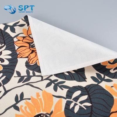 China Amazon durable canvas rectangle sublimation table mat table viable wholesale hot sale single place mat for sale