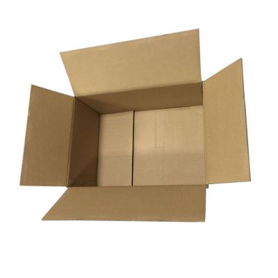 China Recyclable Compostable Kraft Packaging Cardboard Corrugated Cardboard Shipping Box for sale