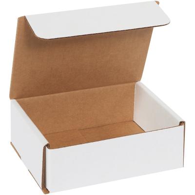 China Cheap Recyclable Bespoke Shipping Boxes Corrugated White Literature Mailers for sale