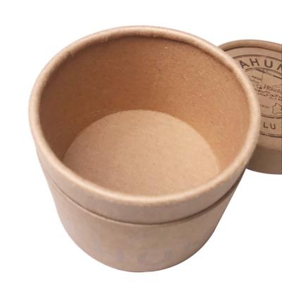 China Recyclable White Craft Brown Logo Paper Round Custom Screen Packaging Boxes For Tea for sale