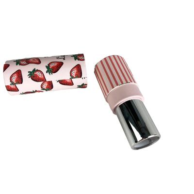 China Cylinder Box Pink Tube Lip Gloss Tubes Recyclable Stylish Custom Paper With Box And Logo for sale