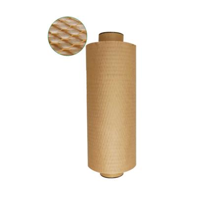 China New Arrival 30cm Wide Moisture Proof Honeycomb Kraft Paper Grid Wrapping Paper For Shipping Packing for sale